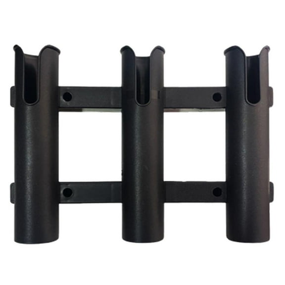 Fishing Rod Bracket Tube 3 Rod Rack Wall Mounted Fishing Pole Holders Screws with Mount For Boats Nuts Side For Boat