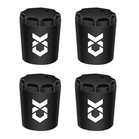 Fishing Rod Butt Cap, 4-Pack Premium Silicone Rod Butt Cushion, Heavy-Duty Impact & Scratch Resistant Accessory for Fishing Gear Protection (4Pcs, Black)