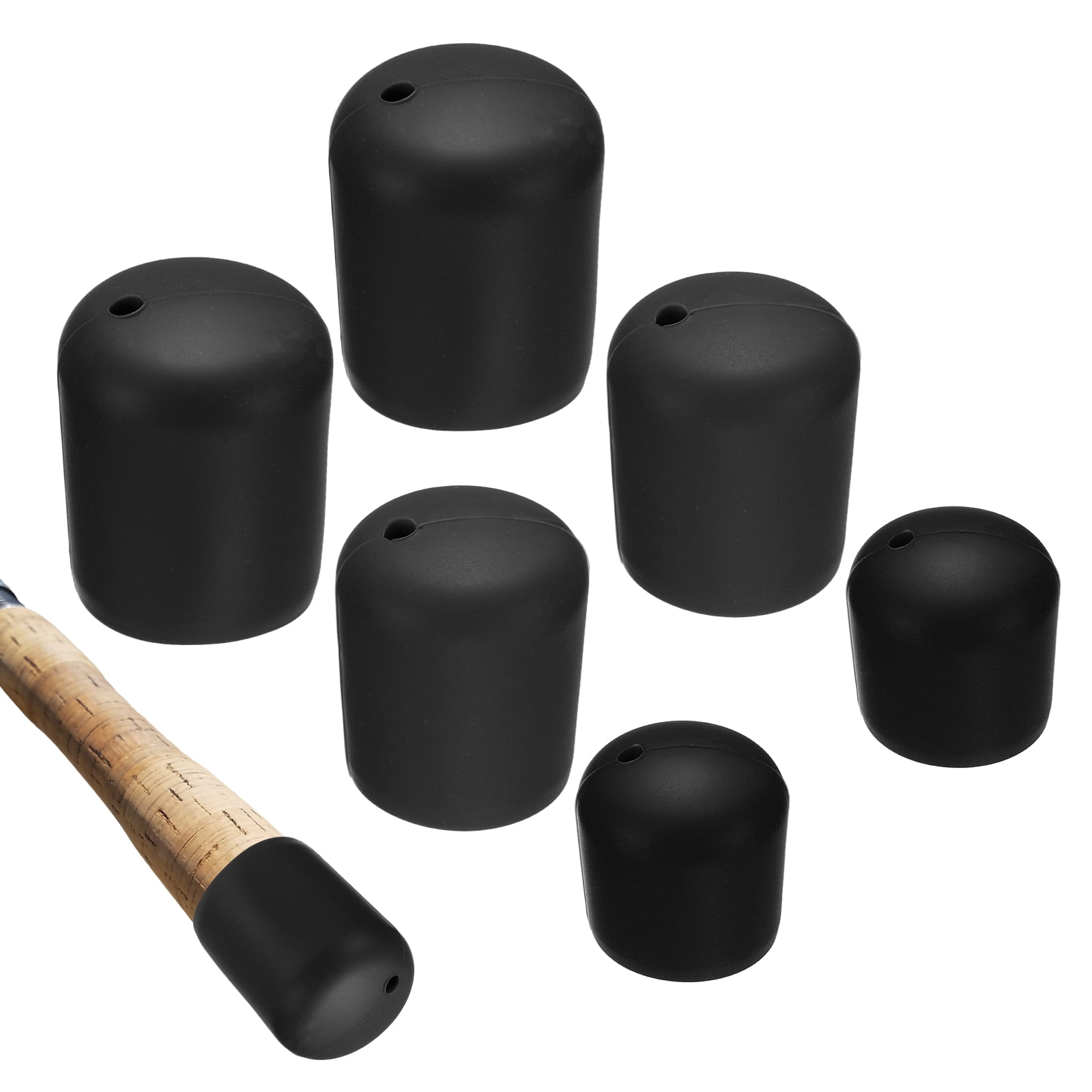 Fishing Rod Butt Cushion, Cap End Pole Seat Cushions Protector 6 Pack ...