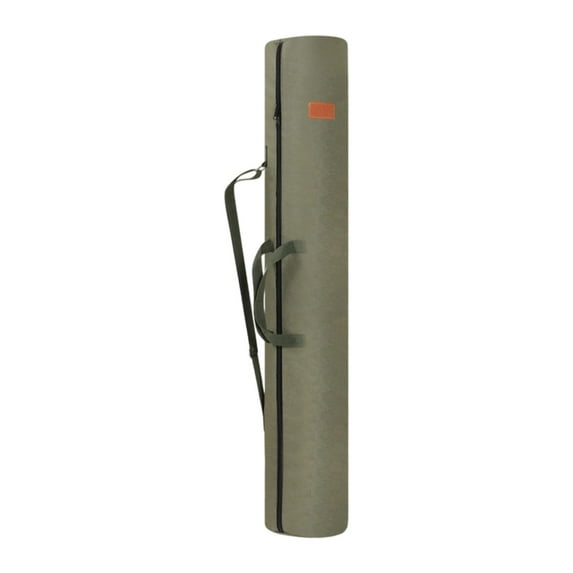 Fishing Rod Case Canvas Storage Bag Large Capacity 140cmx30cm Waterproof Shockproof for Fishing Equipment Men Women