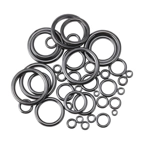 Fishing Rod Ceramic Guide Repair Kit Multi-Size Stainless Steel Eyelet Set with Smooth Line Flow 26 Pcs for Saltwater Freshwater and DIY Rod Upgrades