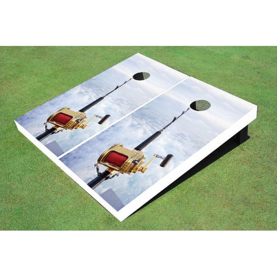 Fishing Rod Cornhole Boards