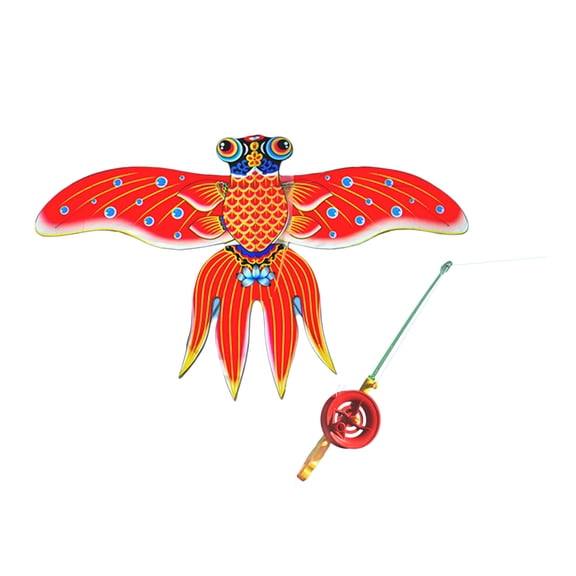 Fishing Rod Dynamic Wing Kites for Garden Funny Dynamic Kites Outdoor Kites Flying Toy Best Gift for Family Gathering