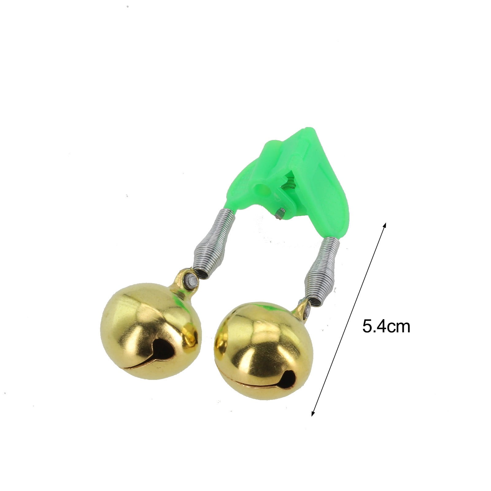 Gemscream 50 Pcs Fishing Bells Alarm Plastic Fishing Rod Clips With Dual Alert Bells