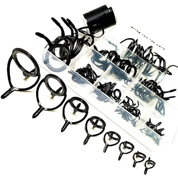 Fishing Rod Guides Repair Kit - Stainless Steel Ceramic Ring ...