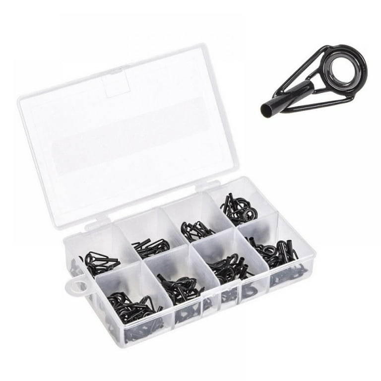 Fishing Rod Guides and Tips, 80PCS Spinning Rod Guide Stainless