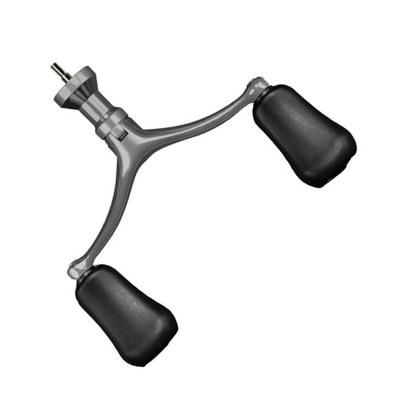 Fishing Rod Handle Fishing Reel Screw-in Power Handle Double/Single Rockers Arm for Baitcasting Reel Replacement Part