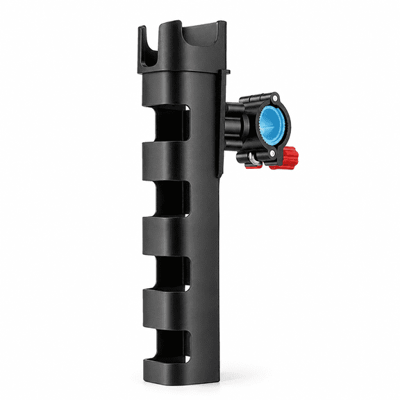 Fishing Rod Holder for Bike, Quick Release Rod Tube with 360 Adjustable Rotation, ABS Clamp On Fishing Pole Mount for Motorcycles, Bicycles and Electric Scooters, Fits 17-24mm Round Tubes