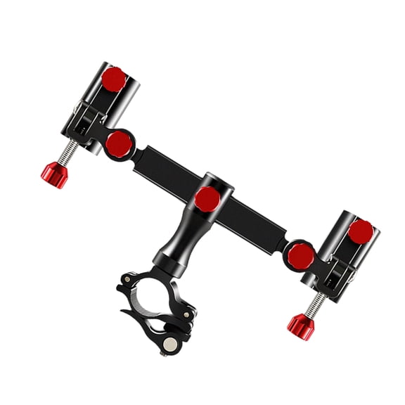 Fishing Rod Holder Double Fortresses Support Bracket Adjustable Rotating Bracket