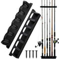 thumbnail image 1 of Fishing Rod Holder, EEEkit Vertical 6-Rod Fish Rod Rack, Easily Installed Wall Mounted Fishing Rod Rack for Garage DIY Fishing Gear Fishing Gift, Fishing Pole Holder Rack, 1 of 9