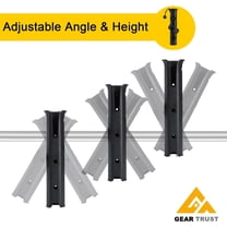 Fishing Rod Holder for Bike, Rotatable Pole Mount Clamp, Fishing Rod Rack for Beach Car, ATV, Boat