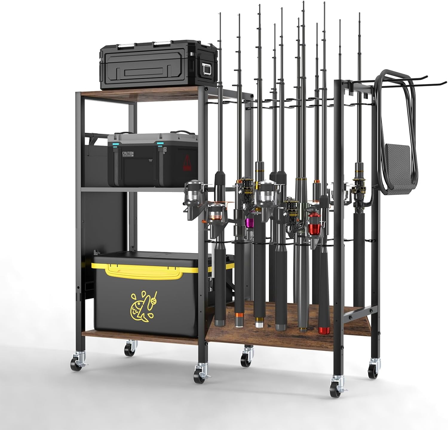 Fishing Rod Holders, Fishing Pole Holders, Fishing Gear Tackle Cart ...