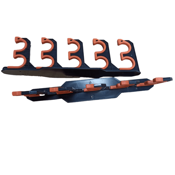 Fishing Rod Holders, Fishing Pole Holders for Garage, Wall or Ceiling Mounted Fishing Rod Rack Holds Up to 10 Rods