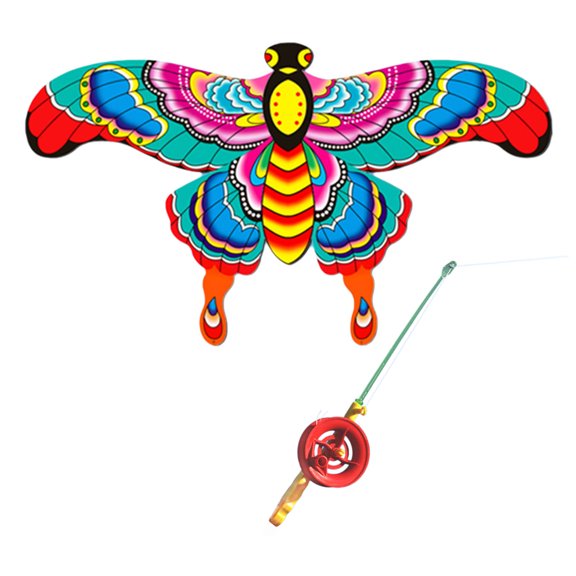 Fishing Rod Kites Dynamic Wing Kites Vacation Outdoor Backyard Toy Family Activity