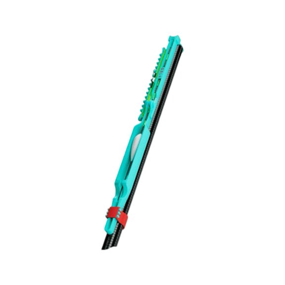 Fishing Rod Line Winder Tool Set, Green Plastic Fishing Line Organizer with Front Stopper, Fixing Plates, Line Guide Needle and Strap, Portable Fishing Gear Accessory for Rod Line Storage