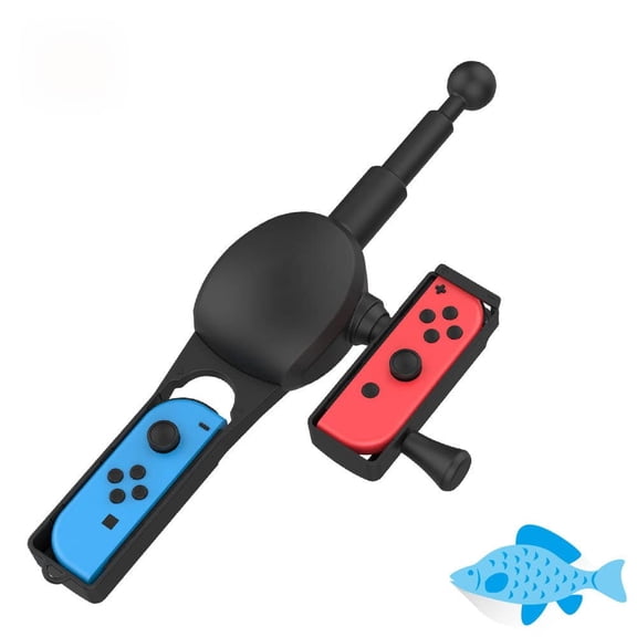 Fishing Rod for Nintendo Switch&Switch OLED, Fish Game Kit Compatible with Nintendo Switch Legendary Fishing, The Strike Championship Edition Gadgets for Family Party, Gifts for Men
