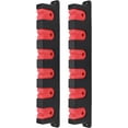 thumbnail image 1 of Fishing Rod Rack Holders Wall-mounted Fish Pole Holder for Garage & Boat 6-Rod Storage Racks (Horizontal Red, 1 Pair), 1 of 6