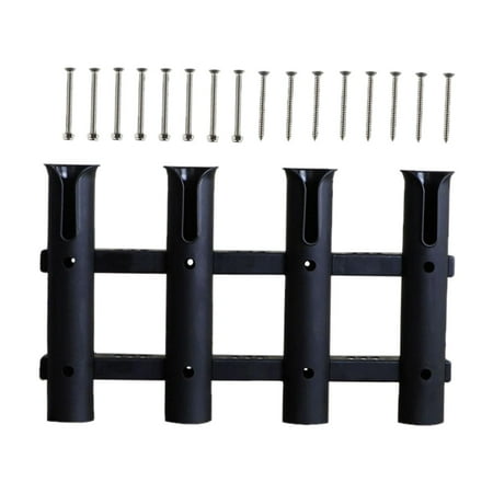 Fishing Rod/Reel Holders 4 Rack/Pole Slotted Style All Accessories Included with Screws