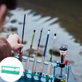 thumbnail image 1 of Fishing Rod Storage Rack, 5-Cavity Horizontal Pole Storage Rack, Durable Organizer For Fishing Gear & Home Display Green-30cm, 1 of 3