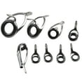 Fishing Rod Tip Eye Guide Repair Kit with 9 Replacement Rings for