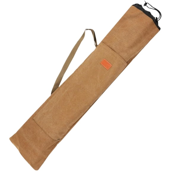 Fishing Rod Travel Case, Portable Fishing Rod Carrier Pole Bag Large Capacity Tackle Storage Waterproof Canvas with Handle Drawstring Closure, for Outdoor Ice Lake Sea River Boat Bank Camping Trip