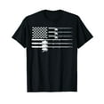 thumbnail image 1 of Fishing Rod US Flag Vintage Patriotic Fisherman Angler Gift T-Shirt, 1 of 5