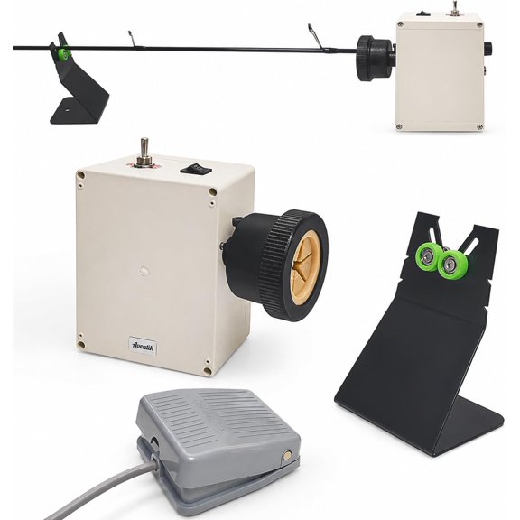 Fishing Rod Wrapping Machine for Rod Building & Epoxy Drying, Rod Dryer Fishing Rod Building Kit Fishing Rod Repair Kit
