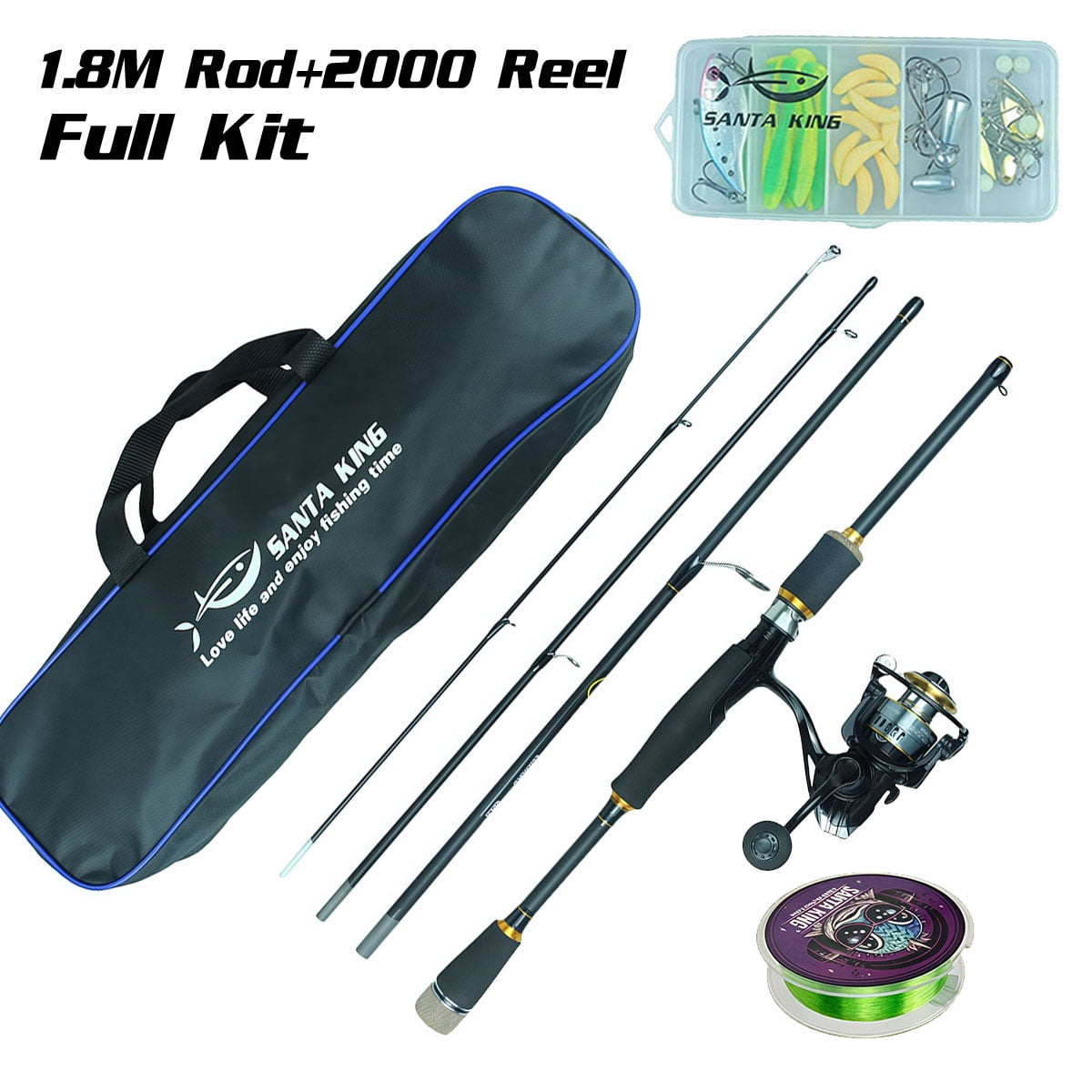 combo telescope fishing pole Set, 6.89ft Fishing Rod and Reel Combo, Carbon Fiber Telescopic Fishing Rod Kit with Spinning Reel, Fishing Pliers, Lip Gripper, Line, Lures for Beginner Angler (Black&Gold, 1PACK) industrial collection that will make a statement in your living space PLUSINNO Collapsible Telescopic Fishing Rod