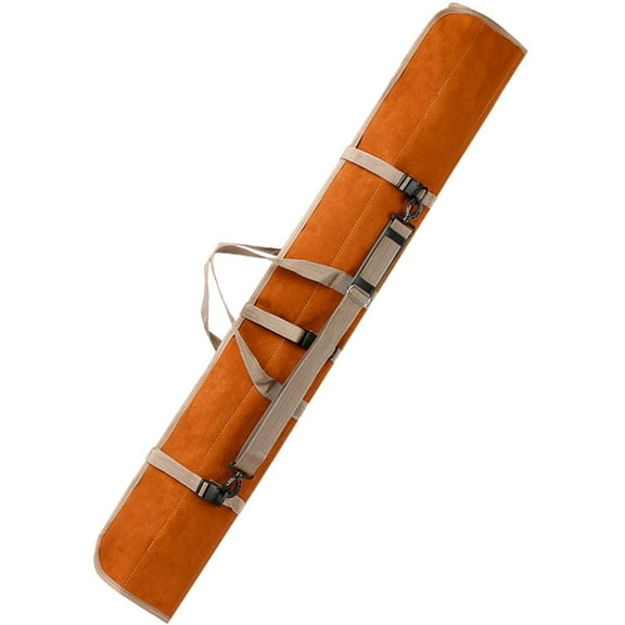 Fishing Rods Bag Travel Carry Case Nylon Waterproof Carrier Bag Outdoor Protection Bag Adjustable Strap Portable Fishing Tackle Storage Case yellow 1.3m