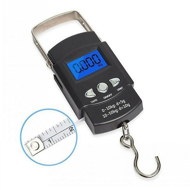 Fishing Scale (50kg) Portable Luggage Scale Electronic Hook With Lcd