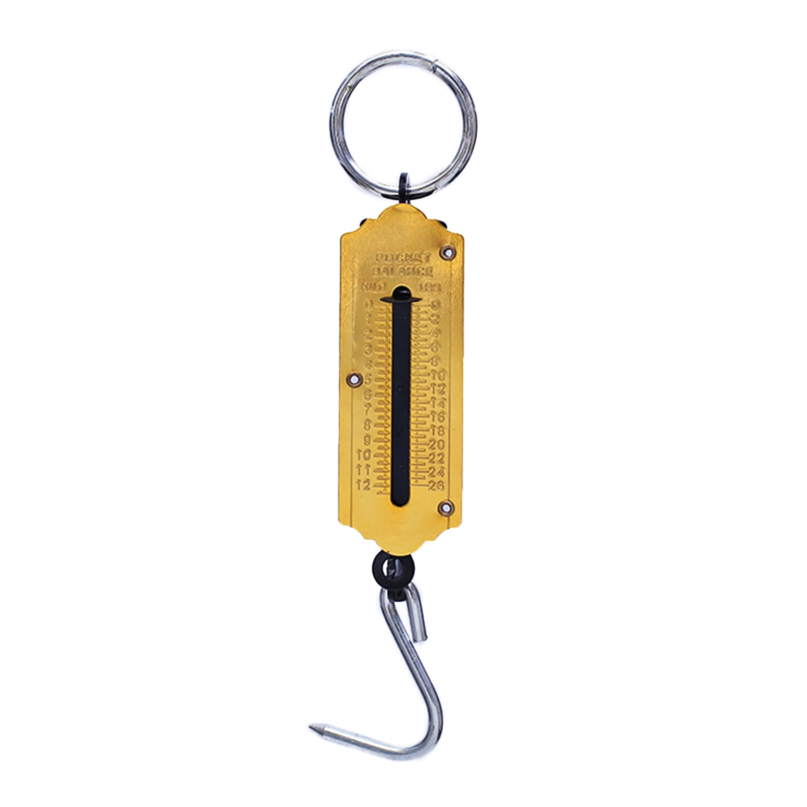 Fishing Scale with Marking Scale Hanging Hook Scale Portable Mechanical Luggage Scale 12/50kg