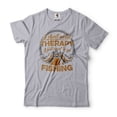 thumbnail image 1 of Fishing Shirt Fishing Therapy Shirt Funny Fishing Tee Fishing Lover Gifts Fathers Day Fishing Shirt (Small Grey), 1 of 6