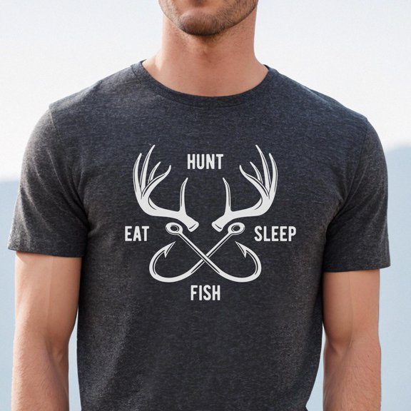 Fishing Shirt Hunting Shirt Eat Sleep Hunt Fish shirt Hunt and Fish Shirt Fish shirt Hunti