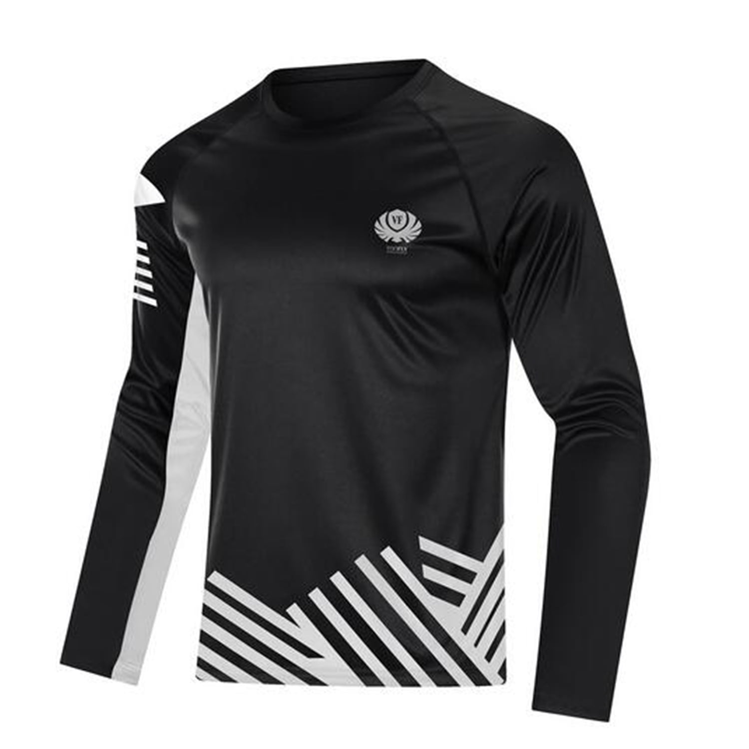 Fishing Shirt Long Sleeve UV Protection Shirts Men UPF 50 Sun Protection  Performance Lightweight Black M 