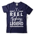 thumbnail image 1 of Fishing Shirt Reel Fishing Legend T-Shirt Fishing Gifts Fisherman Shirt Father's Day Fishing Shirt (X-Large Navy Blue), 1 of 6