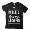 thumbnail image 1 of Fishing Shirt Reel Fishing Legend T-Shirt Fishing Gifts Fisherman Shirt Father's Day Fishing Shirt (XX-Large Black), 1 of 6
