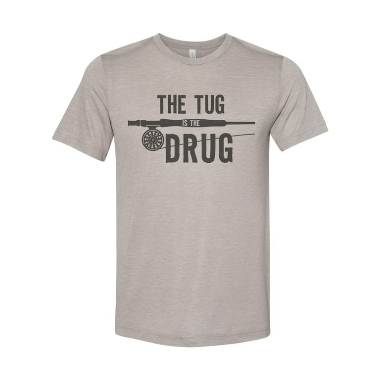 https://i5.walmartimages.com/seo/Fishing-Shirt-The-Tug-Is-Drug-Fly-Fishing-Apparel-Trout-Fish-Tshirt-Shirt-For-Men-Trendy-T-Clothes-Heather-Stone-2XL_e99d78f6-f0ba-464b-bf90-b2c863770950.befd3ac5a85785578294a1aeaaff2712.jpeg?odnHeight=768&odnWidth=768&odnBg=FFFFFF