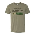 thumbnail image 1 of Fishing Shirt, Thinking About Fishing, Fishing Gift, Unisex Fit, Dad Gift, Gift For Him, Fishing Tshirt, Fisherman Shirt, Fisherman Gift, Heather Olive, XL, 1 of 1