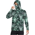 thumbnail image 1 of Fishing Shirts For Men, Mens Hooded Sun Shirt With Mask Long Sleeve UPF 50+ Rash Guards Cooling Lightweight Hoodies Hiking Swimming Running UV Sun Protection Clothes, 1 of 6