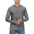 thumbnail image 1 of Fishing Shirts for Men UPF 50+ Sun Protection Long Sleeve Shirts Uv Spf Performance Swim Fishing Lightweight Hoodie with Hood Quick Dry T-Shirts Rash Guards@100, 1 of 5