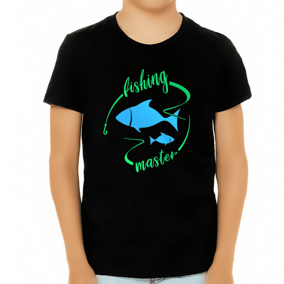 Fishing Shirts for Boys - Fishing Shirt - Kids Fishing Shirts - Fishing Master T-Shirt - Fishing Gift Shirt