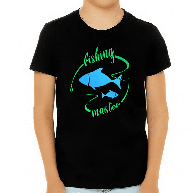 Graphic Tees for Kids - Youth Short Sleeve Fishing Tee Shirts for Boys &  Girls - Unisex - Durable Print Design