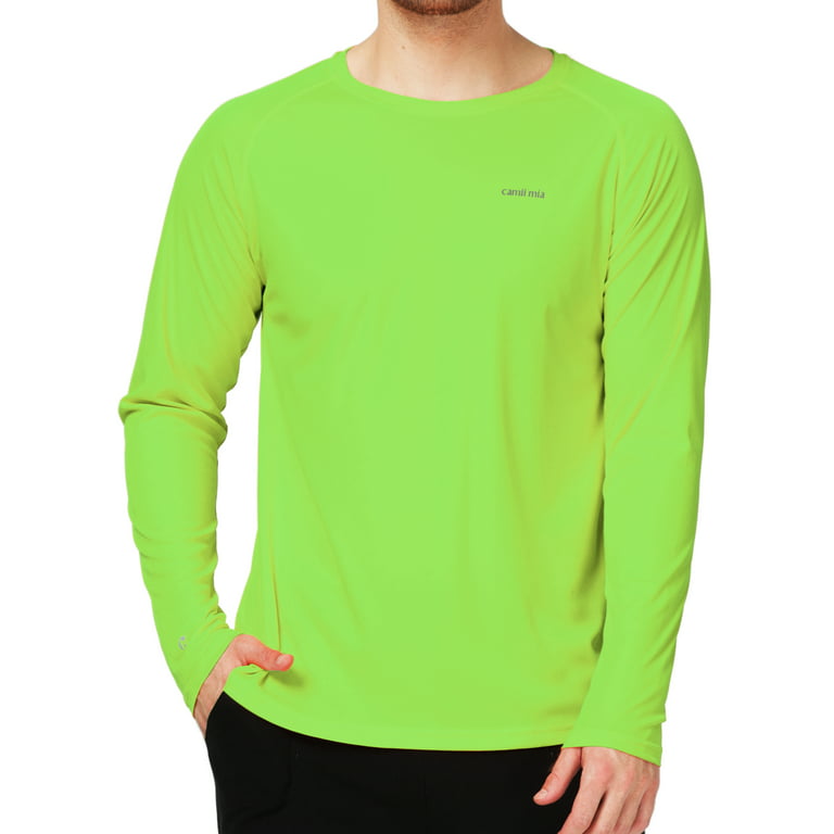 Fishing Shirts for Men Long Sleeve Shirts Sun Protection Shirts, Athletic  Shirts for Men, Men UPF 50+ SPF Shirts for Running Hiking 
