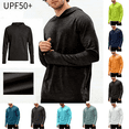 thumbnail image 1 of Fishing Shirts for Men UPF 50+ Sun Protection Long Sleeve Hoodie with Quick Dry Outdoor Breathable Athletic Pullover Tops S-3XL, 1 of 8