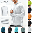 thumbnail image 1 of Fishing Shirts for Men UPF 50+ Sun Protection Long Sleeve Hoodie with Quick Dry Outdoor Breathable Athletic Pullover Tops S-3XL, 1 of 8