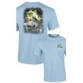 thumbnail image 1 of Fishing Short Sleeve T-shirt Jumping Striped Bass-lightblue-4xl, 1 of 4