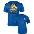 thumbnail image 1 of Fishing Short Sleeve T-shirt Jumping Striped Bass-royal-6xl, 1 of 4