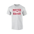 thumbnail image 1 of Fishing Short Sleeve T-shirt Master Baiter Hook Lure-Lightgrey-Medium, 1 of 4