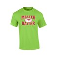 thumbnail image 1 of Fishing Short Sleeve T-shirt Master Baiter Hook Lure-Lime-Small, 1 of 4