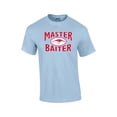 thumbnail image 1 of Fishing Short Sleeve T-shirt Master Baiter Hook Lure-lightblue-XL, 1 of 4